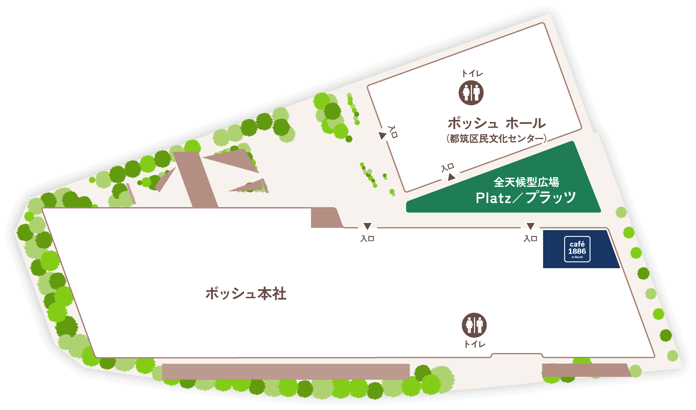Bosch Forum Tsuzuki（ボッシュ フォーラム つづき ）エリアマップ
